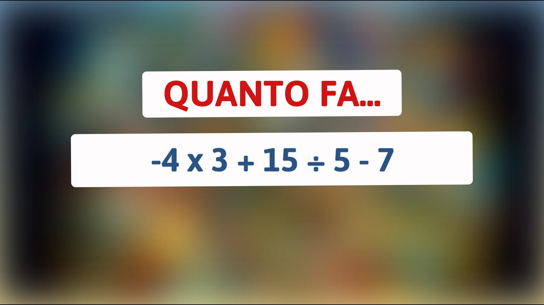 "Questo indovinello matematico farà impazzire il tuo cervello: riesci a risolverlo?""