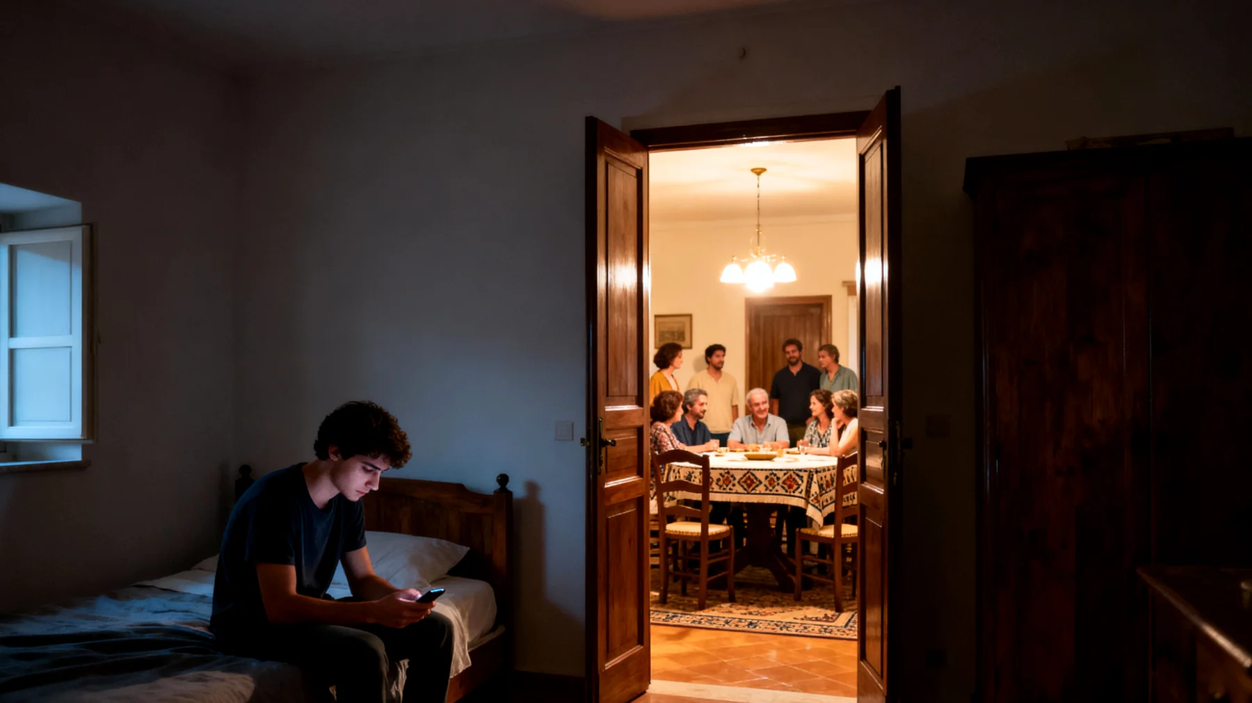 Genitori preoccupati perché il figlio giovane adulto fatica a costruire relazioni sociali significative, tende a isolarsi, evita eventi familiari e sociali, e mostra difficoltà nell'inserimento lavorativo o universitario a causa della sua chiusura relazionale"