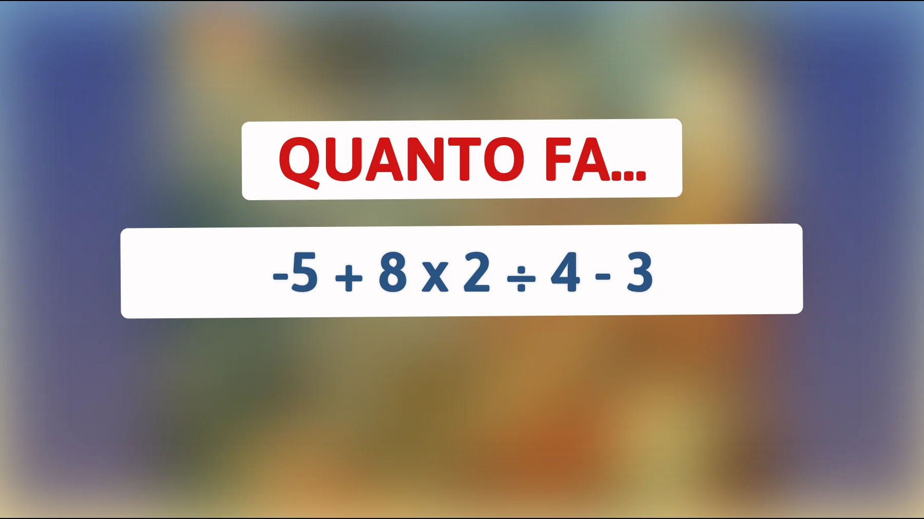 "Solo il 2% delle persone riesce a risolvere questo enigma matematico: scopri subito se sei una di loro!""